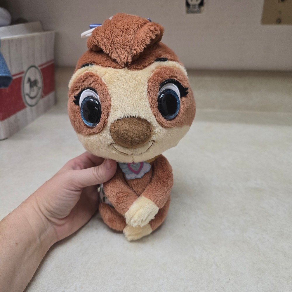 Disney T.O.T.S. Mya the Sloth Plush Stuffed Animal Big Blue Eyes Just Play 10"